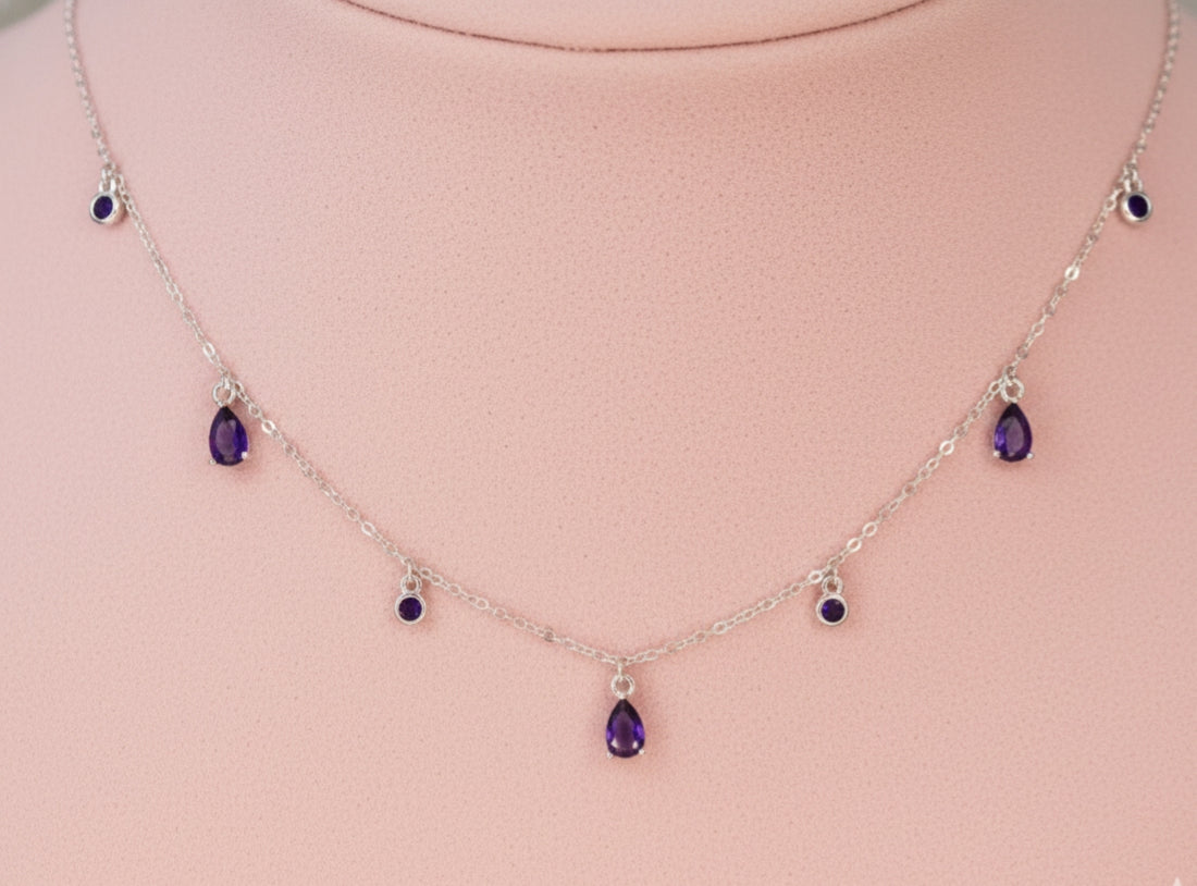 Midnight Dew Drop Necklace