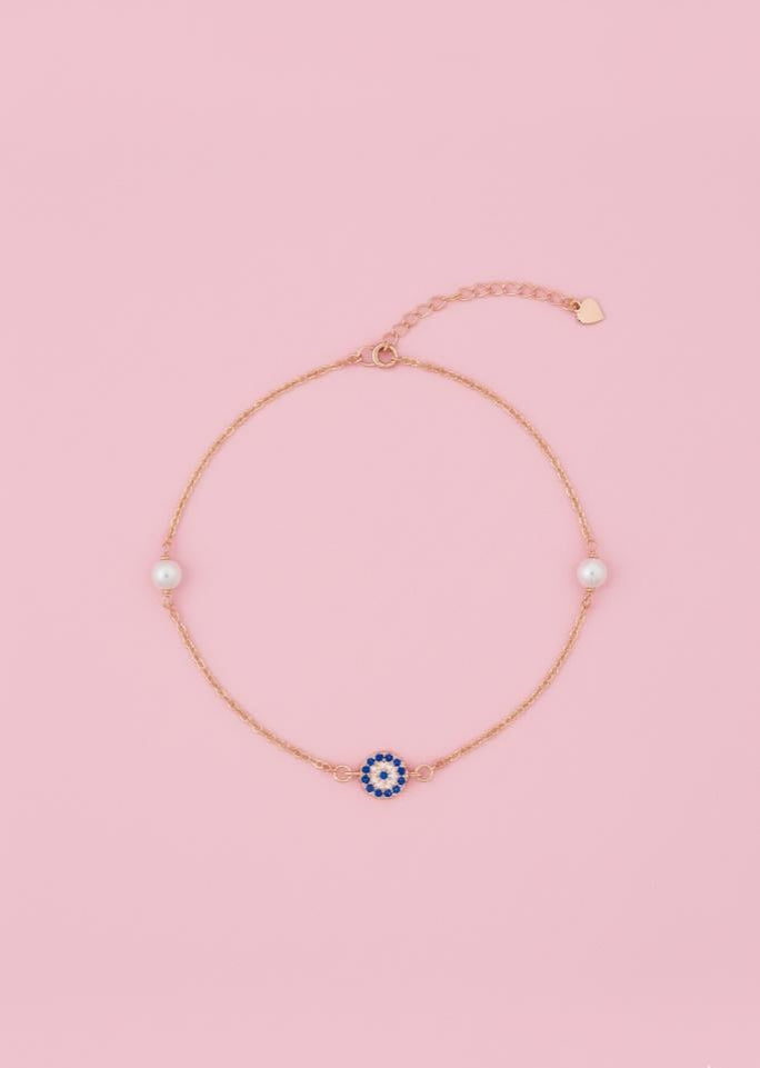 Rose Charm Anklet
